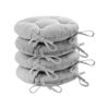 Harbour Housewares Round Dining Chair Seat Cushions - Pack Of 4