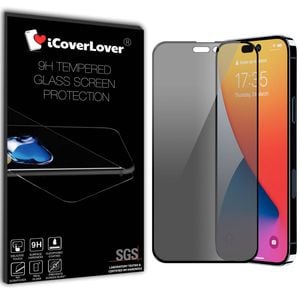 Icoverlover For Iphone 14 Pro Max Privacy Tempered Glass Screen Protector