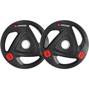 METEOR 15kgx2 Rubber Olympic Weight Plates