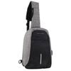 Pierre Cardin s Nylon Sling  Grey/Black
