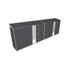 Build-a-Shed 0.8 x 6 x 2m Skillion Shed with Dual Single Sliding Side Doors - Grey