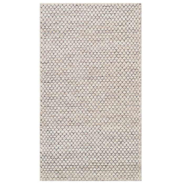 Handwoven Marble Wool Rug-6423-CREAM/BEIGE-80x150cm