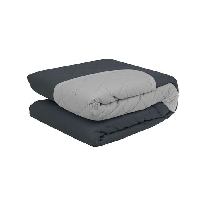2PK York & Leisure Reversible 3 Seater Couch Cover - Grey