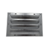 Builders Edge 230 x 150mm Galvanised Louvred Flat Faced Brick Vent With Mesh