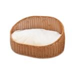 Kelly Round Pet House Homemade" and "Natural rattan