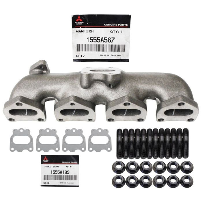Genuine Exhaust Manifold, Gasket & Stud Kit For Mitsubishi Pajero 4m41 3.2l