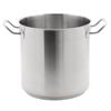 Vogue Stock Pot Stainless Steel Deep 300mm Commercial Kitchen Cookware