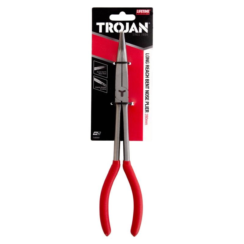 Trojan 280mm Bent Long Reach Pliers