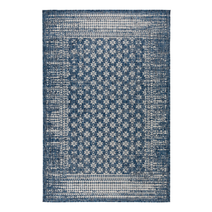 Fab Habitat 160x230cm Blue Pearl Floral Polypropylene Outdoor Rug