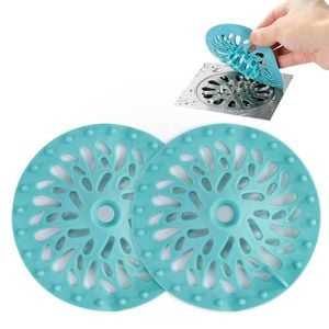 Living Today 2pcs Silicone Hair Catcher Drain Cover – Sink & Shower Drain Strainer