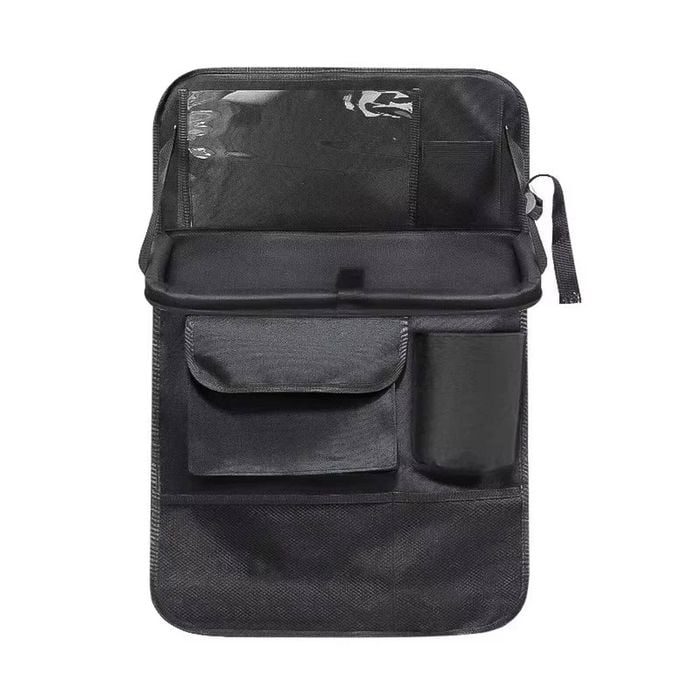 NNEOBA 2Pcs Car Seat Back Storage Bag Multi-Pocket Backseat Organizer Black
