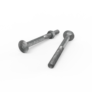 ZENITH M10 x 120mm Hot Dip Galvanised Cup Head Bolts & Nuts - Each
