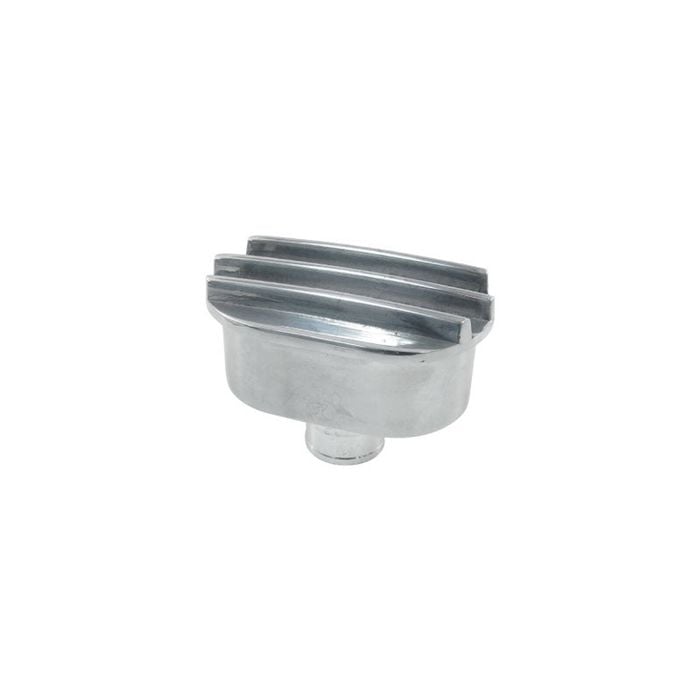 Polished Nostalgic Finned Aluminium Push-In Valve Cover Breather