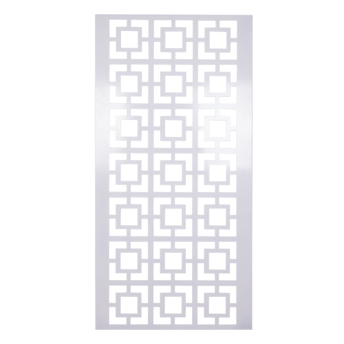 Tuscan Path 900 x 1800mm White Squares Screen Panel