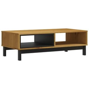 vidaXL Coffee Table Wooden Side Table Accent Sofa Table FLAM Solid Wood Pine