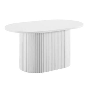 Kayla Coffee Table Oval 80cm White