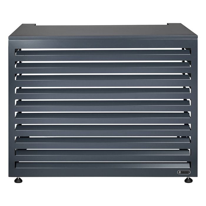 Outdoor Aluminium Horizontal Grey Small Air Conditioning Cover