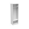 Flexi Storage Wardrobe 606 x 2000 x 480mm White Matte 1 Hang Rail And 2 Shelf Unit