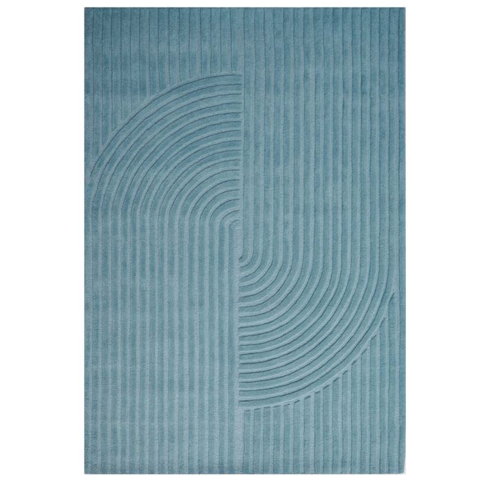 Contemporary Handwoven Wool Rug-Mavis 6363-Cashmere Blue-190x280cm