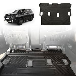 AUSGO Third Row Floor Mat for Lexus LX570 LX Series 2008-2021 Car Liner Mat