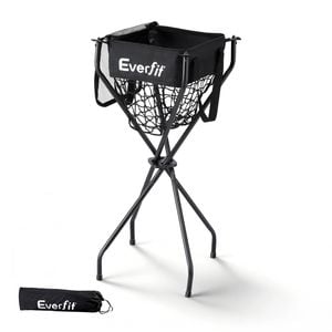 Everfit Portable Pickleball Tennis Ball Hopper Stand Foldable Caddy Basket Base