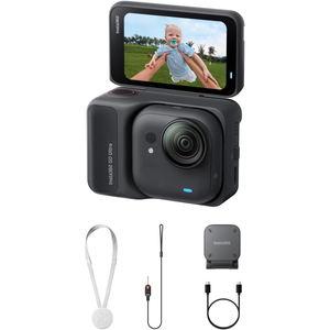 Insta360 GO Ultra Tiny Hands-Free 4K Camera - Standard Bundle Midnight Black