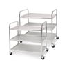 SOGA 2X 3 Tier 81x46x85cm Stainless Steel Food Cart Trolley –Size Small