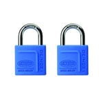 Lockwood 120N 30 + 18mm  Alloy SiliconShackle Padlock - 2 Pack