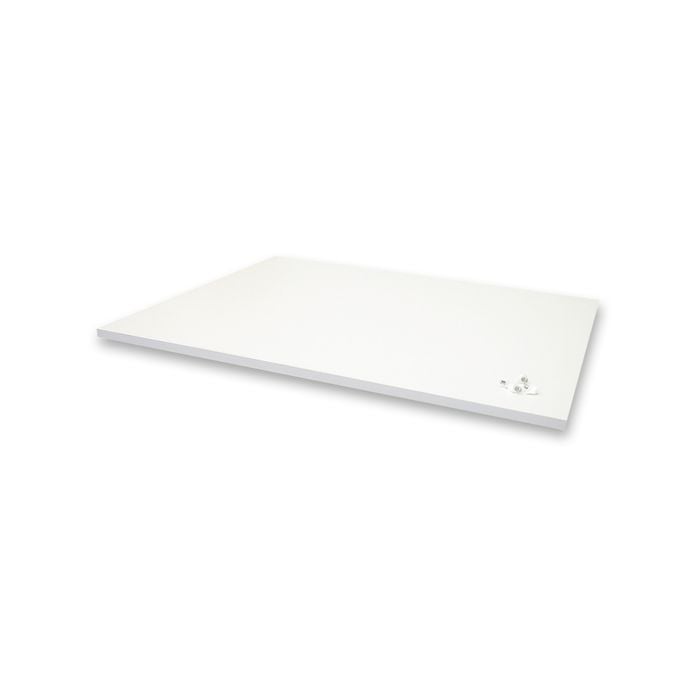Bedford Furniture 550mm White Sliding Robe Shelf - 2 Pack