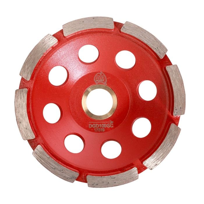 DTA 100mm Boss Single Row Diamond Cup Grinding Wheel