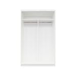 Bedford 1150mm White 2 Door Sliding Robe Frame