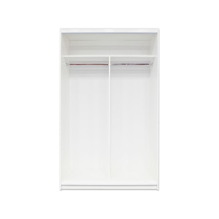 Bedford 1150mm White 2 Door Sliding Robe Frame