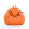 Catzon Bean Bag Chair Cover (No Filler) Linen Washable-Orange(L)
