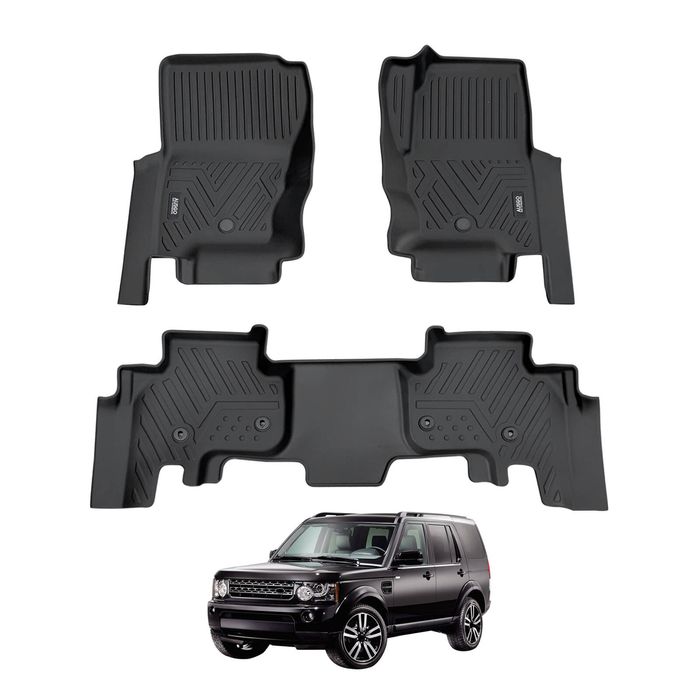 AUSGO Car Floor Mats for Land Rover Discovery 3 4 2004-2016 All-Weather Floor Liners
