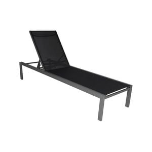 Hartman Black Resort Stacking Sun Lounge