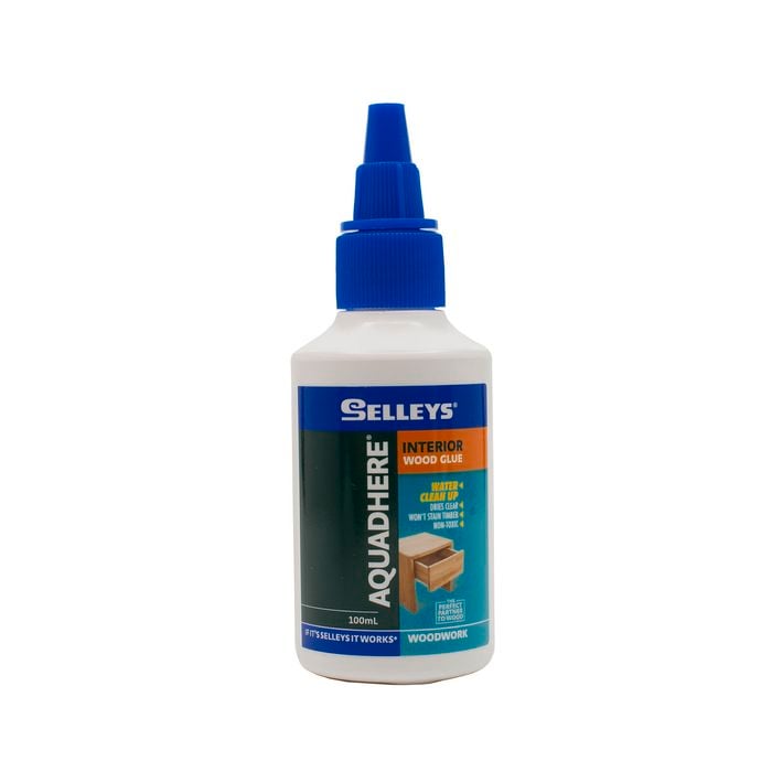 Selleys 100mL Aquadhere PVA Wood Glue Interior Adhesive - 100ml