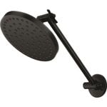 Methven 150mm Black Krome Hi Rise Shower WELS 3 Star 9L/min