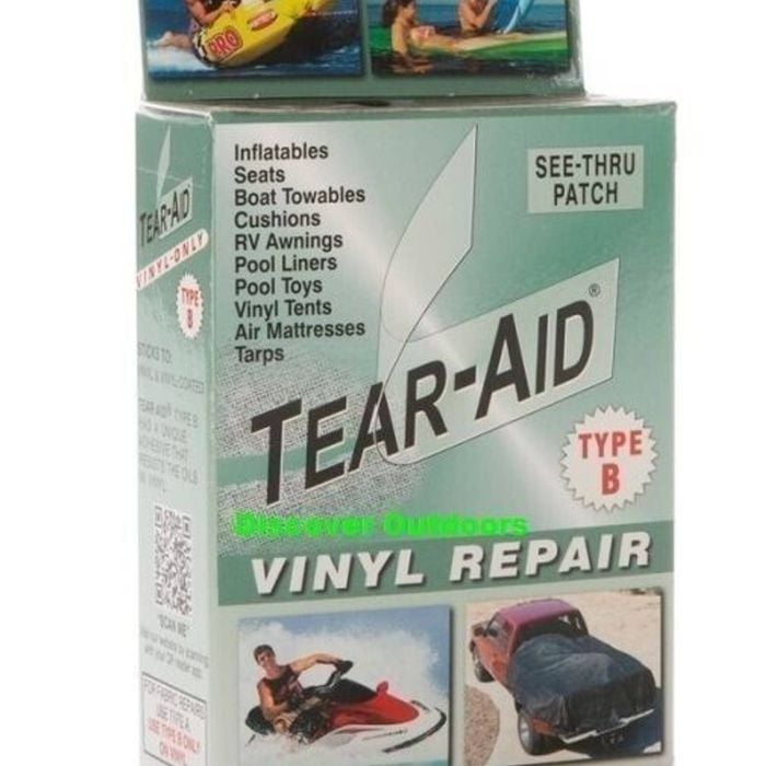 Tear-aid Type B Vinyl Repair Kit - Instantly Repair Tents, Awnings, Inflatables