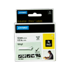 DYMO 12mm Black On White Vinyl Rhino Industrial Labels