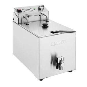 Apuro Single Tank Electric Fryer With Timer Countertop 8ltr 2.9kw Commercial Kitchen Cooking Equipment