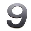 Sandleford 200mm Black Lorenzo House Number 9