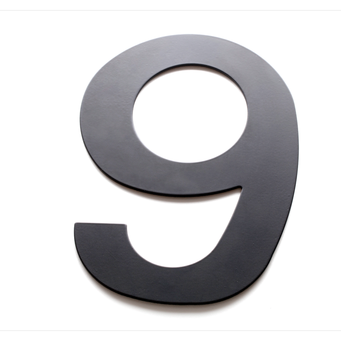 Sandleford 200mm Black Lorenzo House Number 9