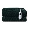 Dreamaker Emmett Premium Textured Faux Fur Electric Heated Throw Blanket Deep Teal 180x200cm | Overheat Protection & Washable