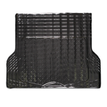 MyCar Aluminium Look Boot Mat Carbon Rubber