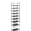 10 Tier Shoe Rack Organizer, Space-Saving, Metal Frame, Black
