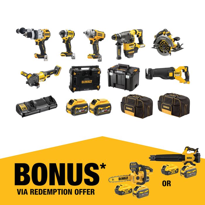 DeWALT 18V/54V XR 9.0Ah 8 Piece Mixed Voltage Combo Kit DCZ803X2-XE