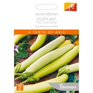 Johnsons World Kitchen Thai Long Green Eggplant Heirloom Seed