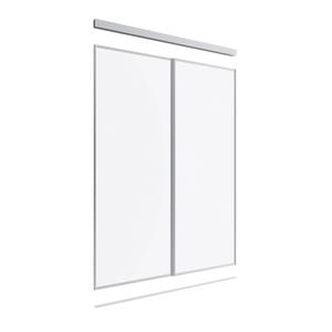 Lugna 2400 x 1201 - 1800mm 2 Door Glass Opti-Panel Package