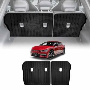 Back Seat Protector for Kia EV6 2021-Onwards All Weather Heavy Duty Car Seat Kick Mats Cover