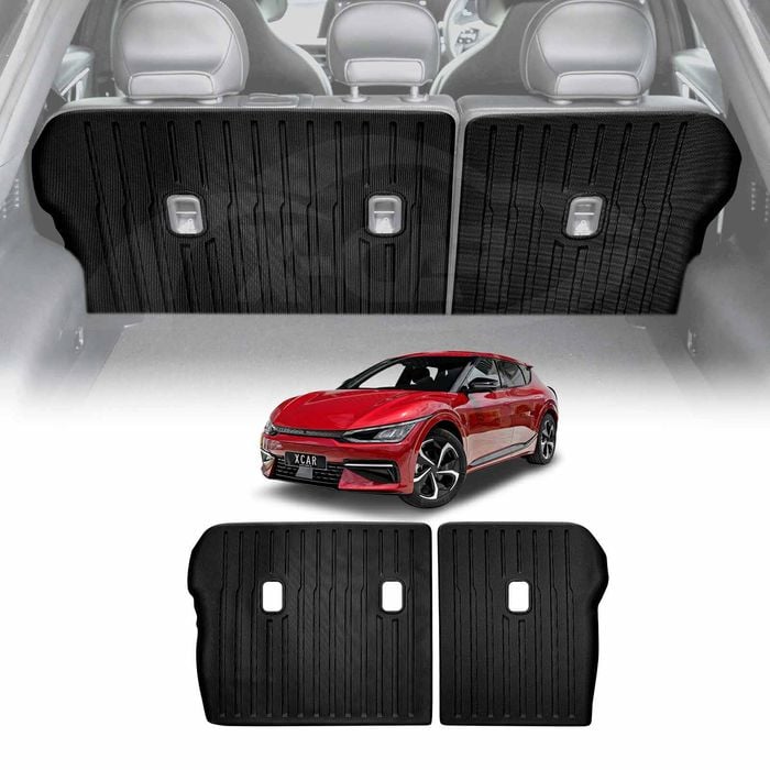 Back Seat Protector for Kia EV6 2021-Onwards All Weather Heavy Duty Car Seat Kick Mats Cover